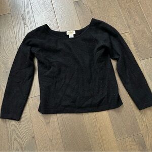 Talbots Black 100% Cashmere Top Size M